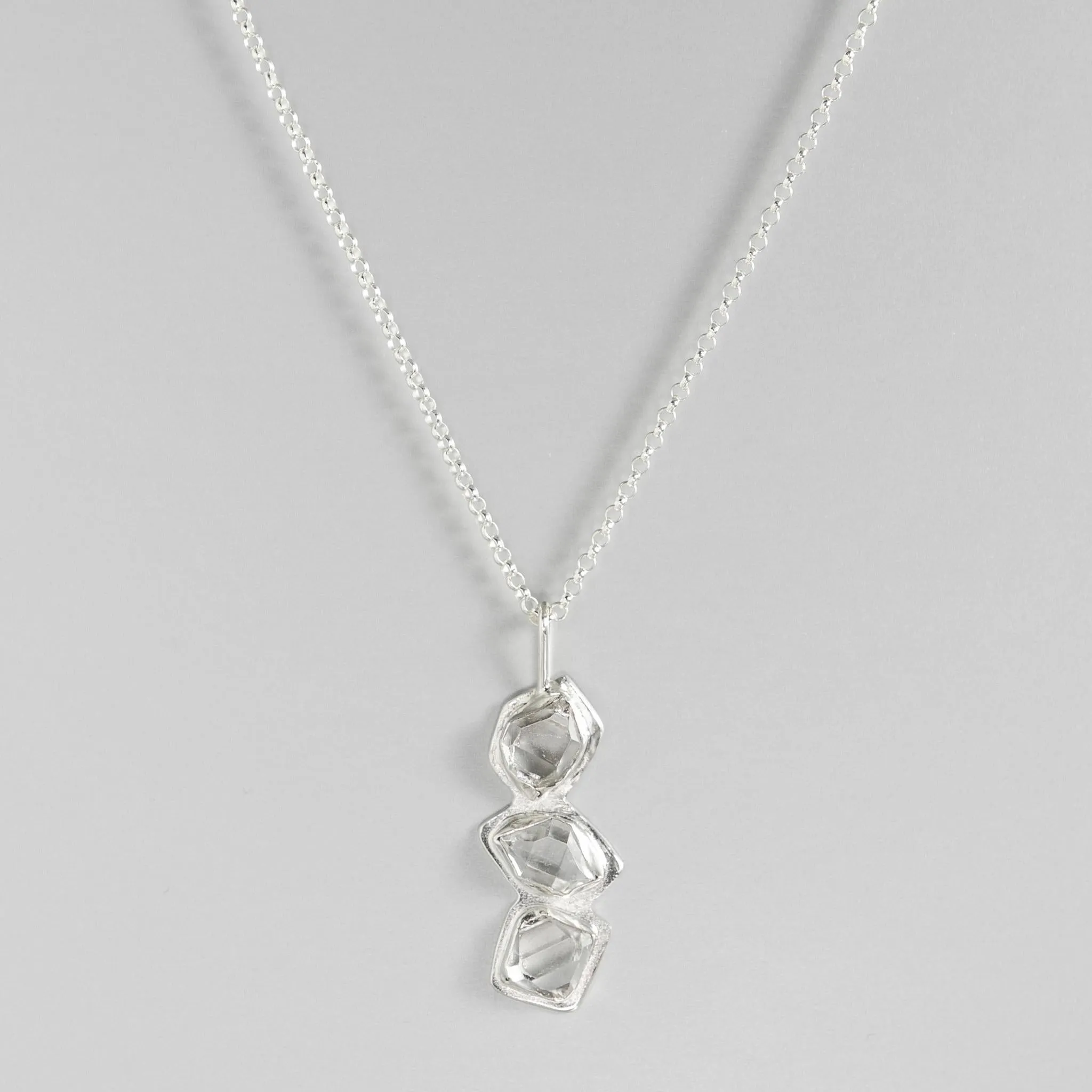 Tumbling Glacier Drop Necklace