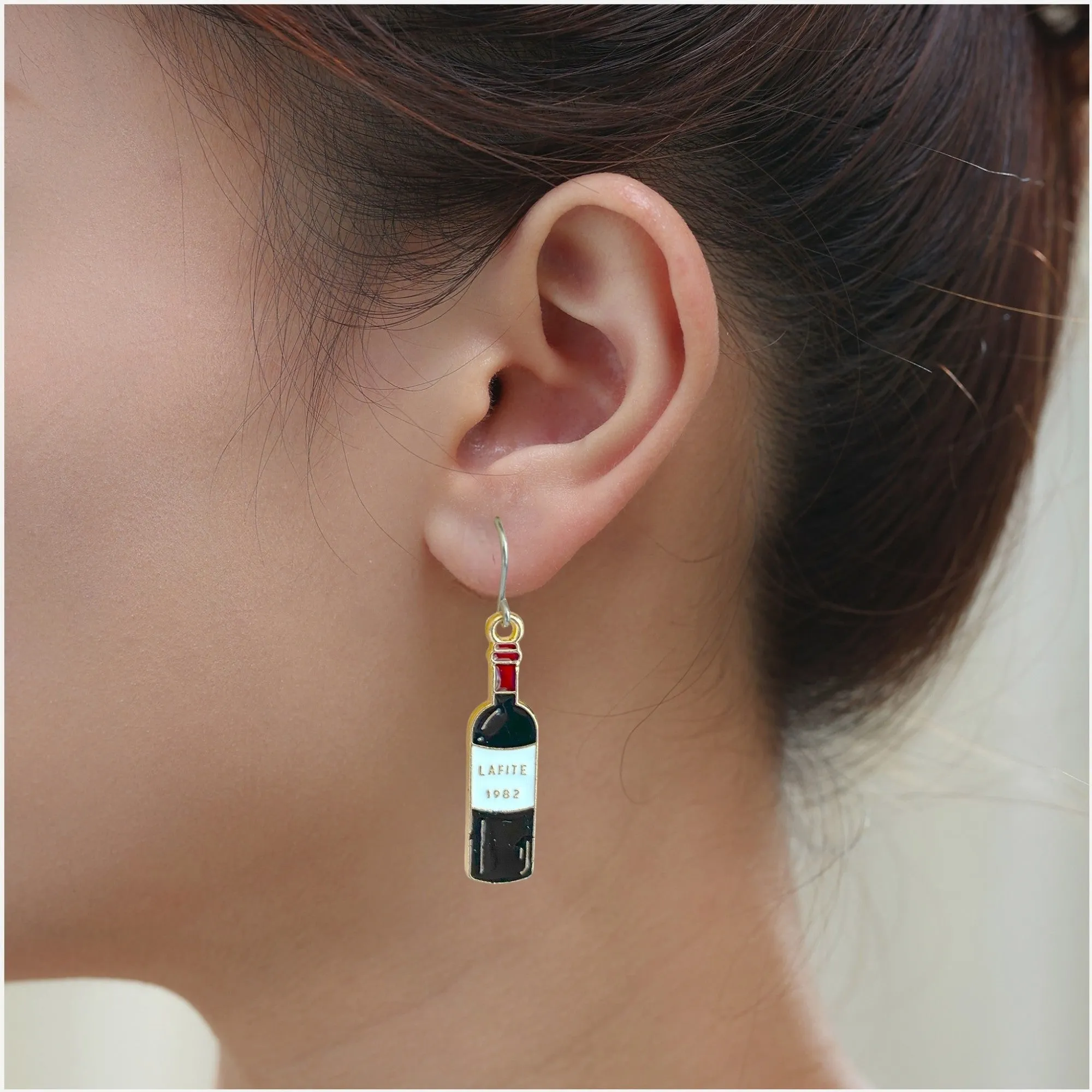 Wine earrings