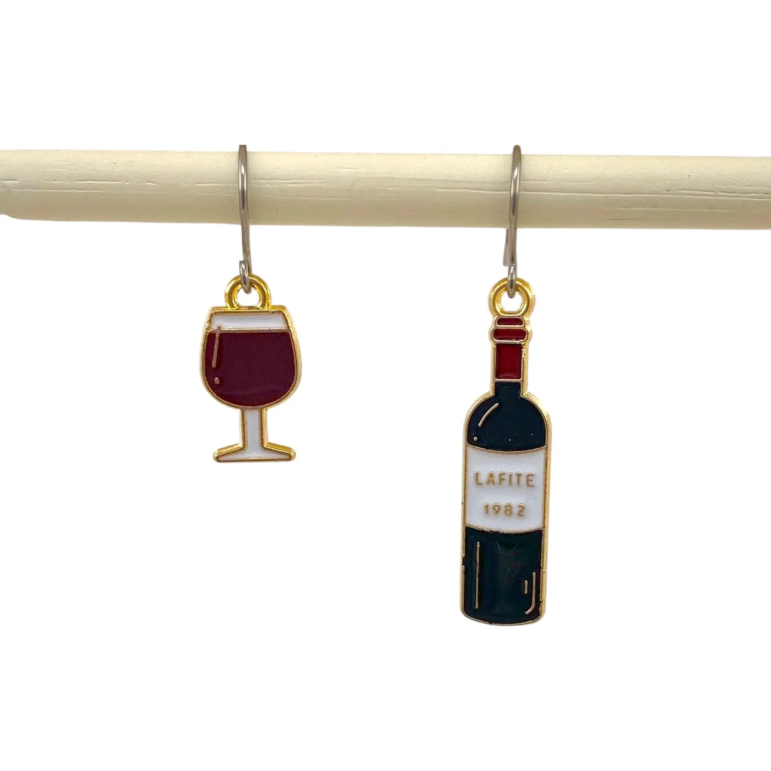 Wine earrings