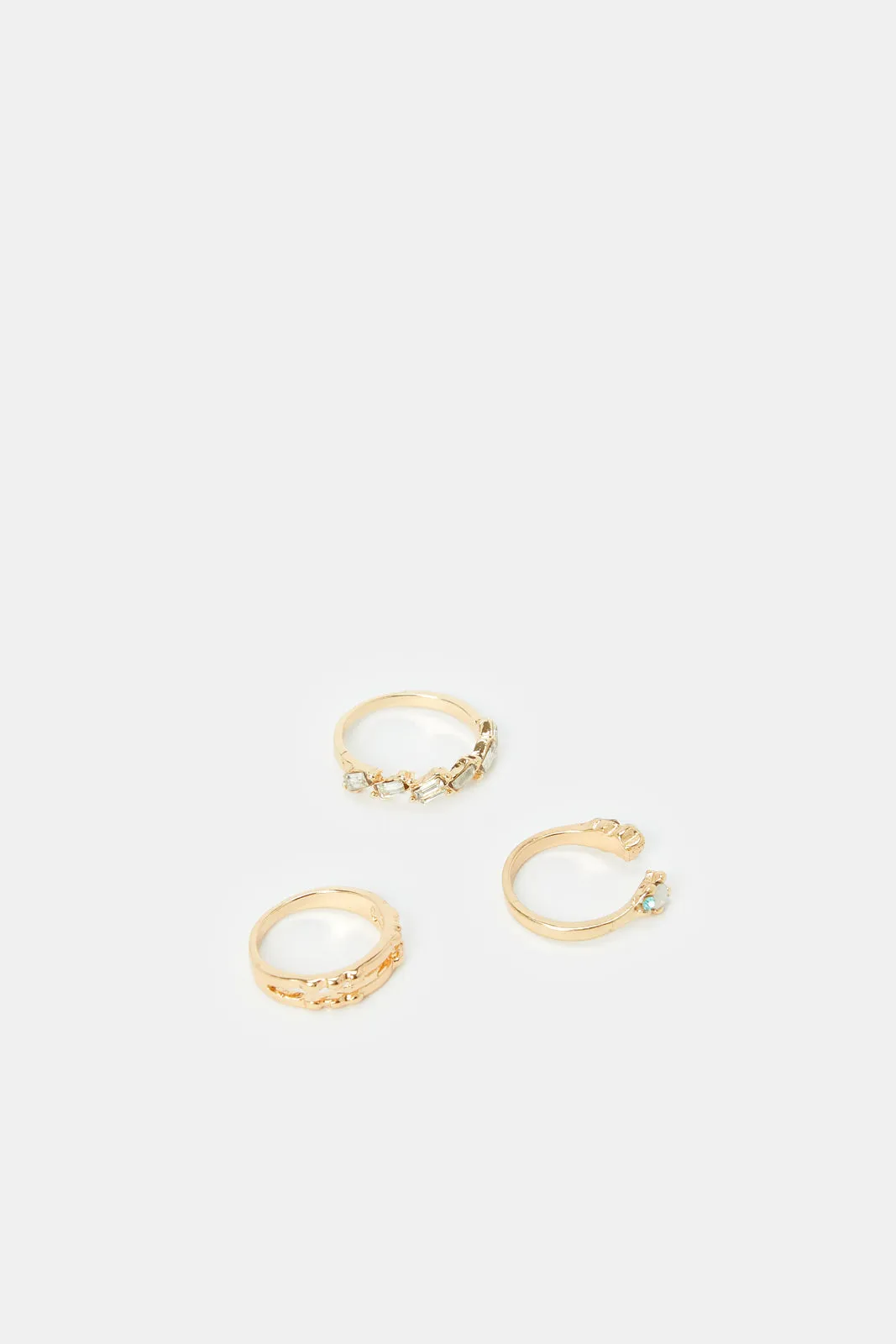 Women Gold Ring Set (6 Piece)