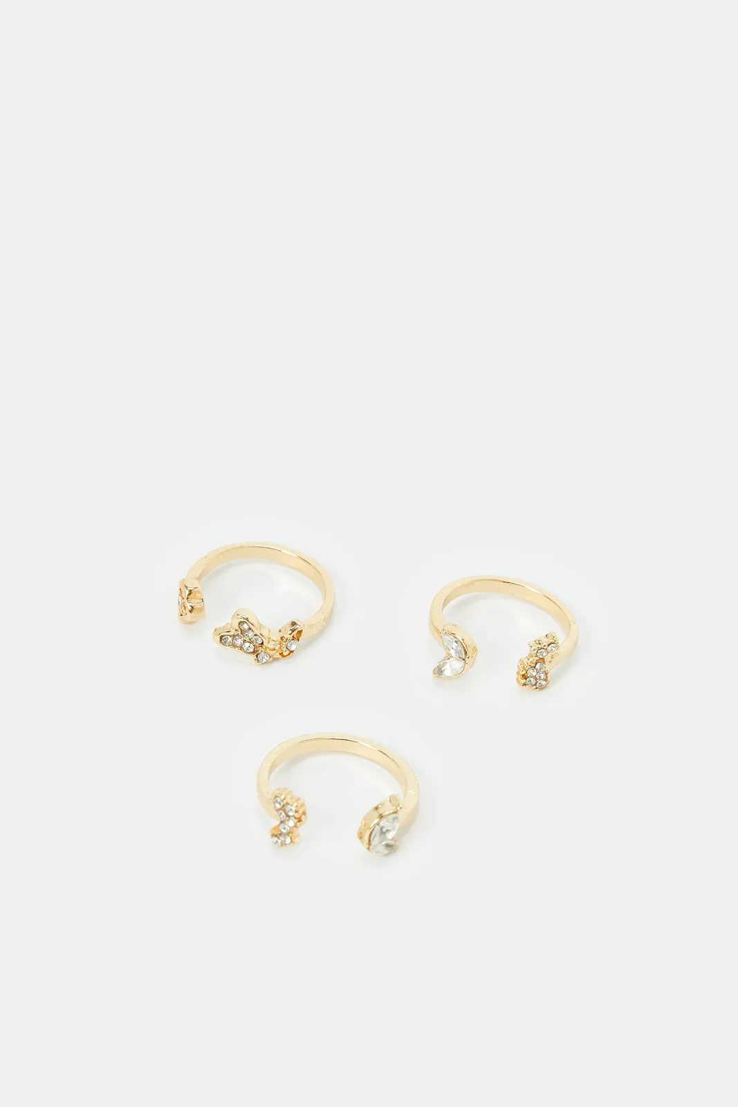 Women Gold Ring Set (6 Piece)