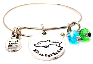 Xavier's Fish Tank Item Dolphin Expandable Bangle Bracelet