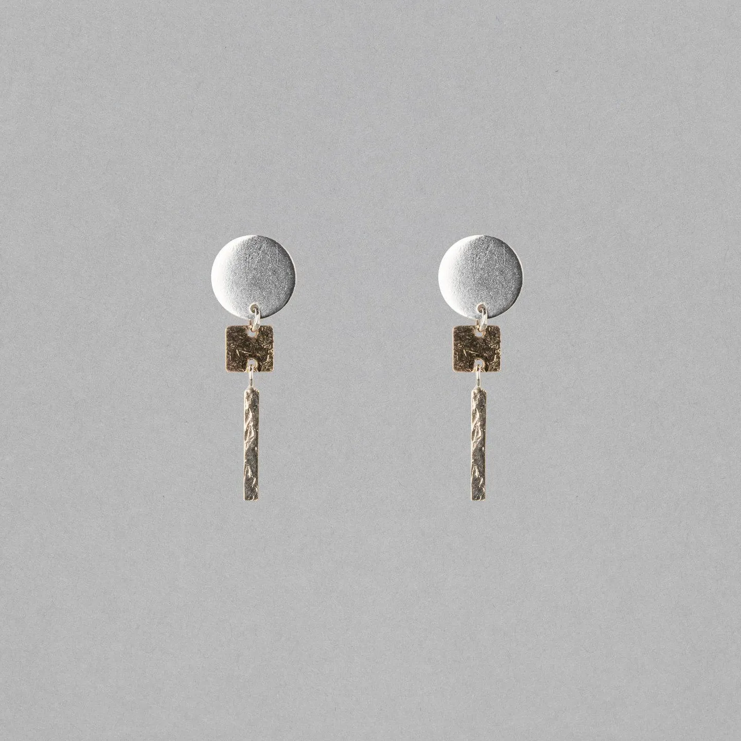 ZILKER TWO-TONE EARRING