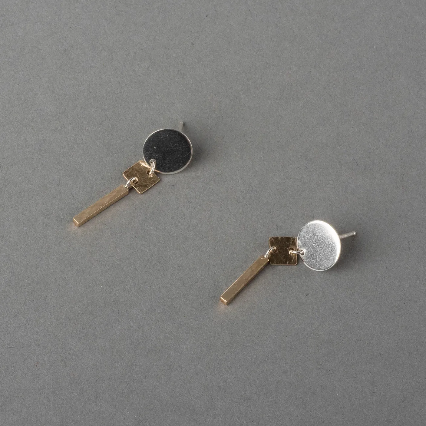 ZILKER TWO-TONE EARRING