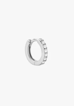 Zirconias Hoop Piercing Silver