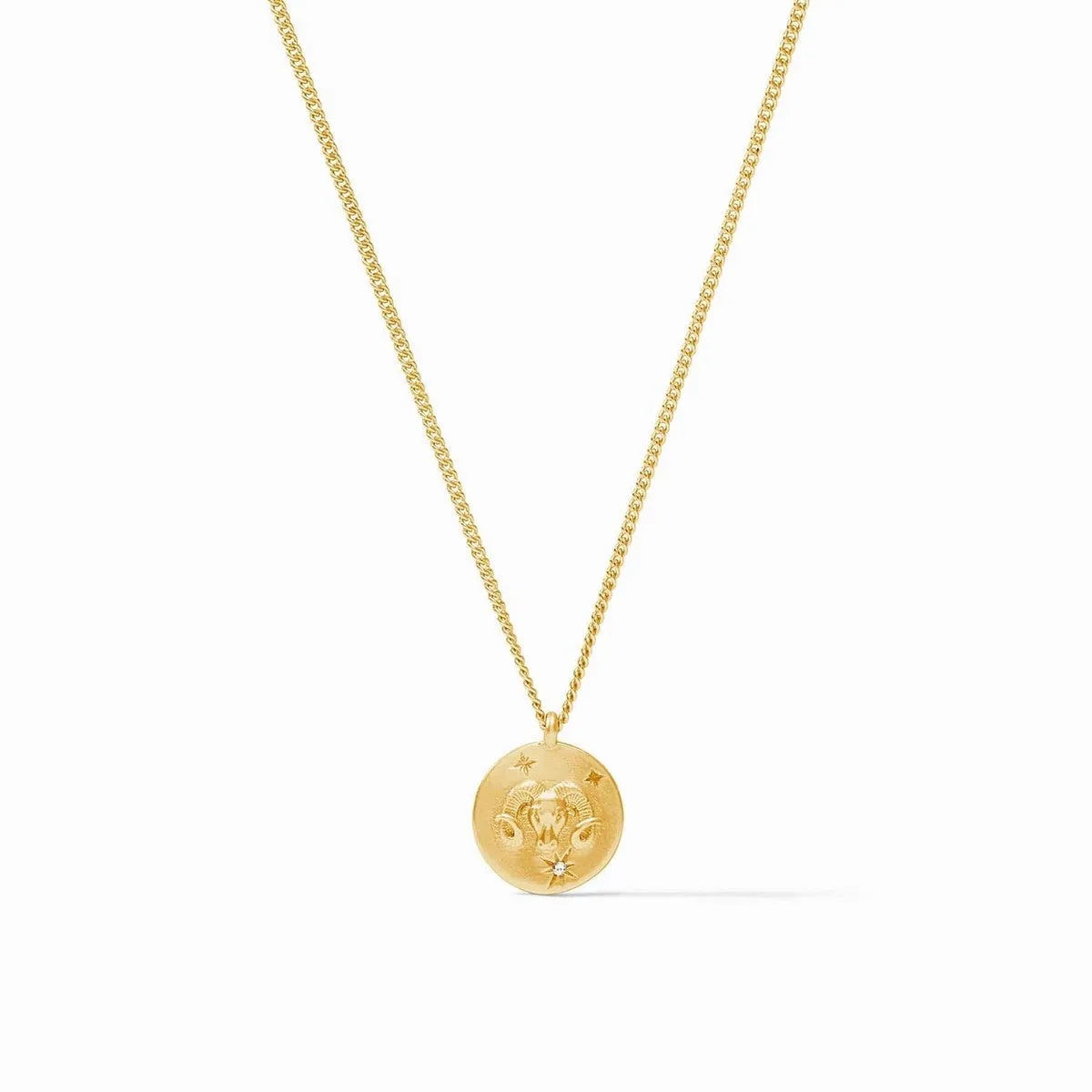 Zodiac Delicate Necklace - Aries - Cubic Zirconia