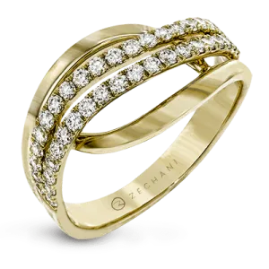 ZR815 Right Hand Ring in 14k Gold with Diamonds